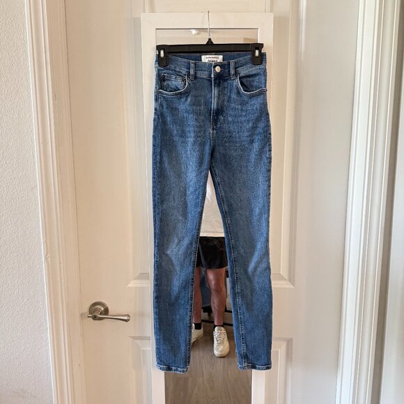 Reformation Harper High Rise Skinny Jeans in Destin Size 25 Color Blue - Picture 2 of 6